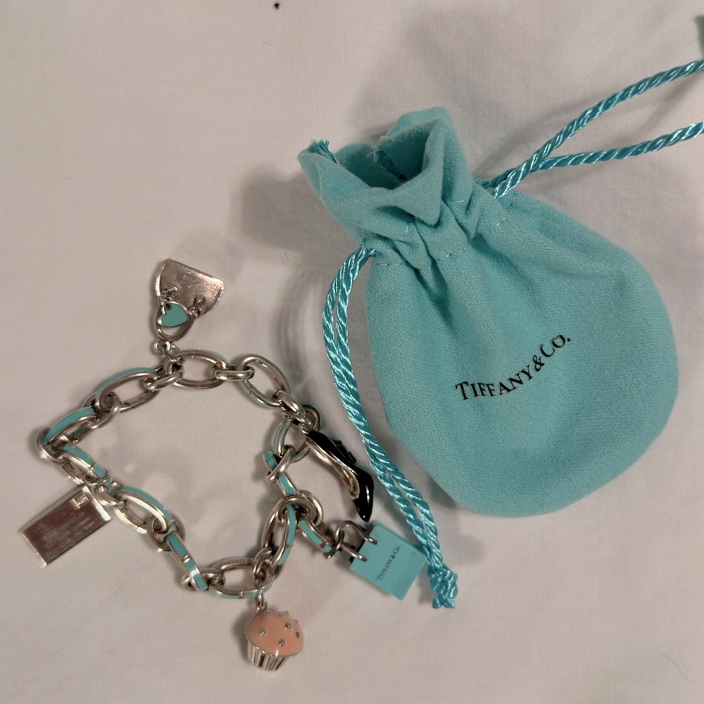 Vintage Tiffany & Co. Sterling Silver Charm Bracelet